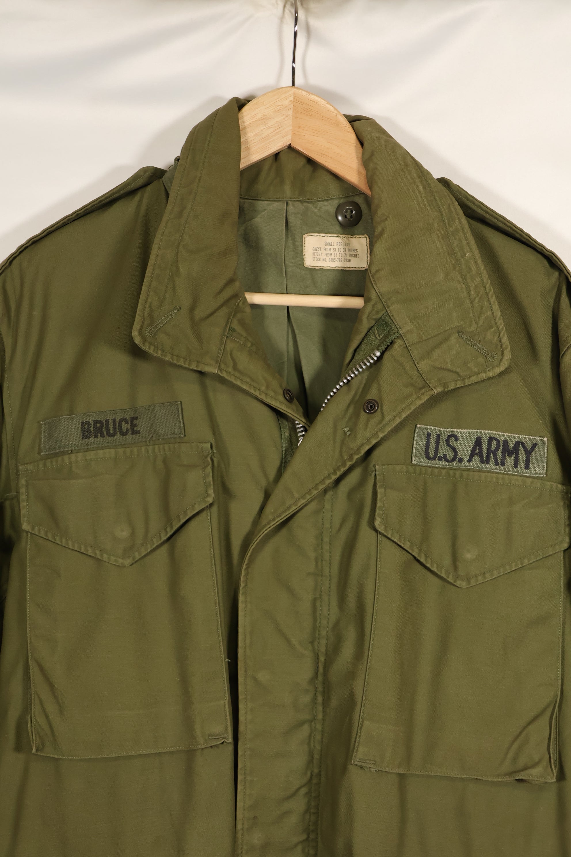 1967-1971年款SR第二型M65野战夹克，银色拉链，二手