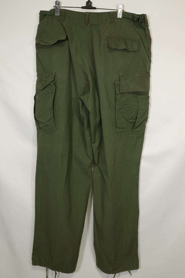 1967 Contract 4th Model Ripstop Jungle Fatigue Pants L-L Used