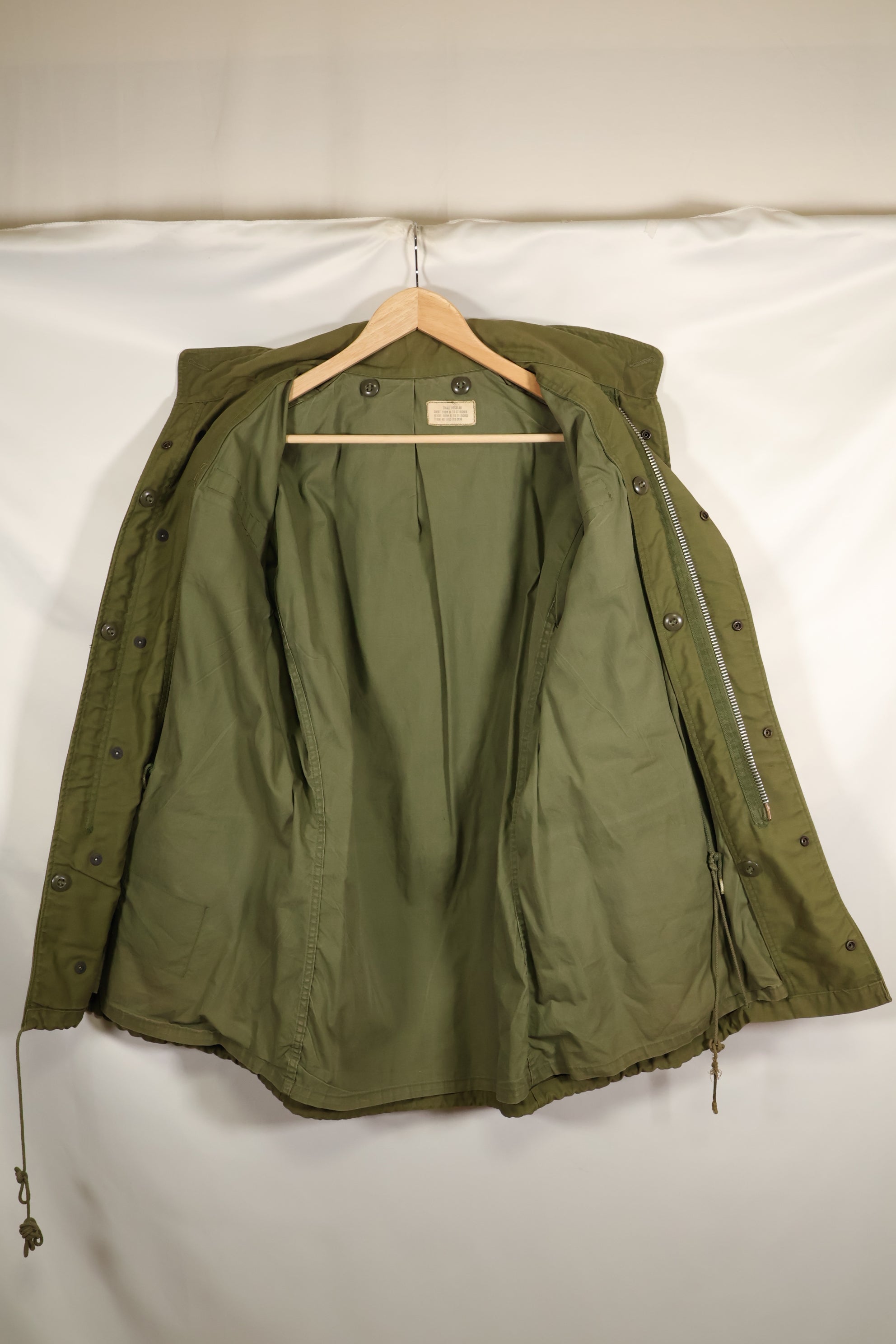 1967-1971年款SR第二型M65野战夹克，银色拉链，二手