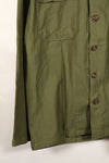 1950年代後半　MEDIUM　アメリカ軍　初期型　OG-107　ユーティリティシャツ　テープ初付　中古品