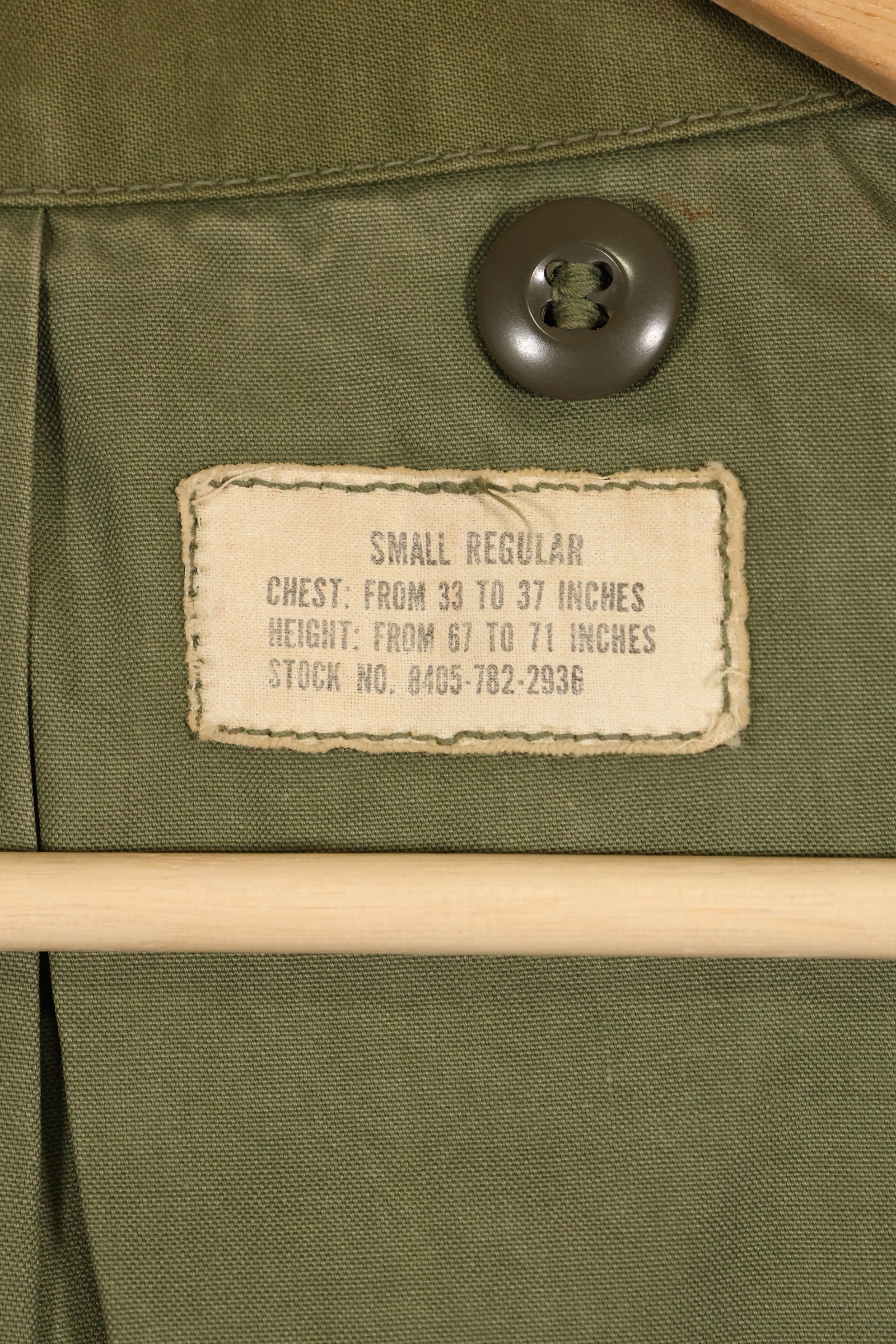 1967-1971年款SR第二型M65野战夹克，银色拉链，二手