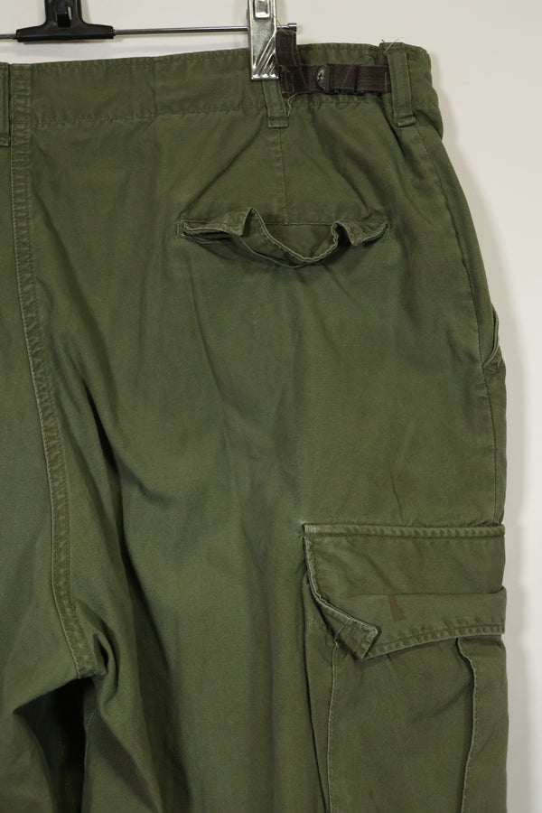 Estimated 1967 Contract 3rd Model Non Ripstop Jungle Fatigue Pants X-L-R Used