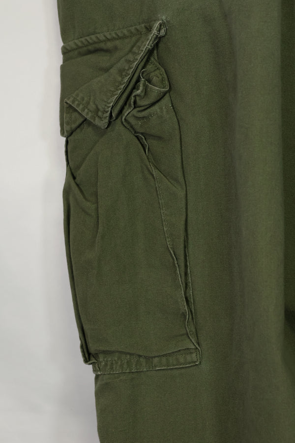 Estimated 1967 Contract 3rd Model Non Ripstop Jungle Fatigue Pants X-L-R Used