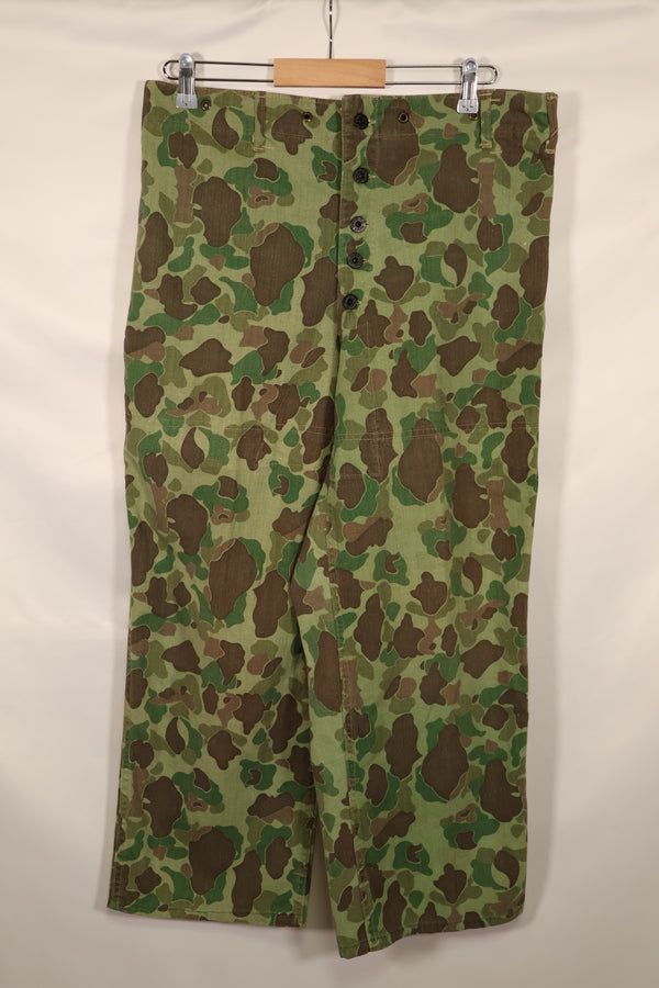 Real WWII U.S. Marine Corps P44 HBT Frogskin Camouflage Used