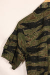 1960s Short Sleeve Custom Silver Tiger Tiger Stripe Shirt US-M Good Condition Used