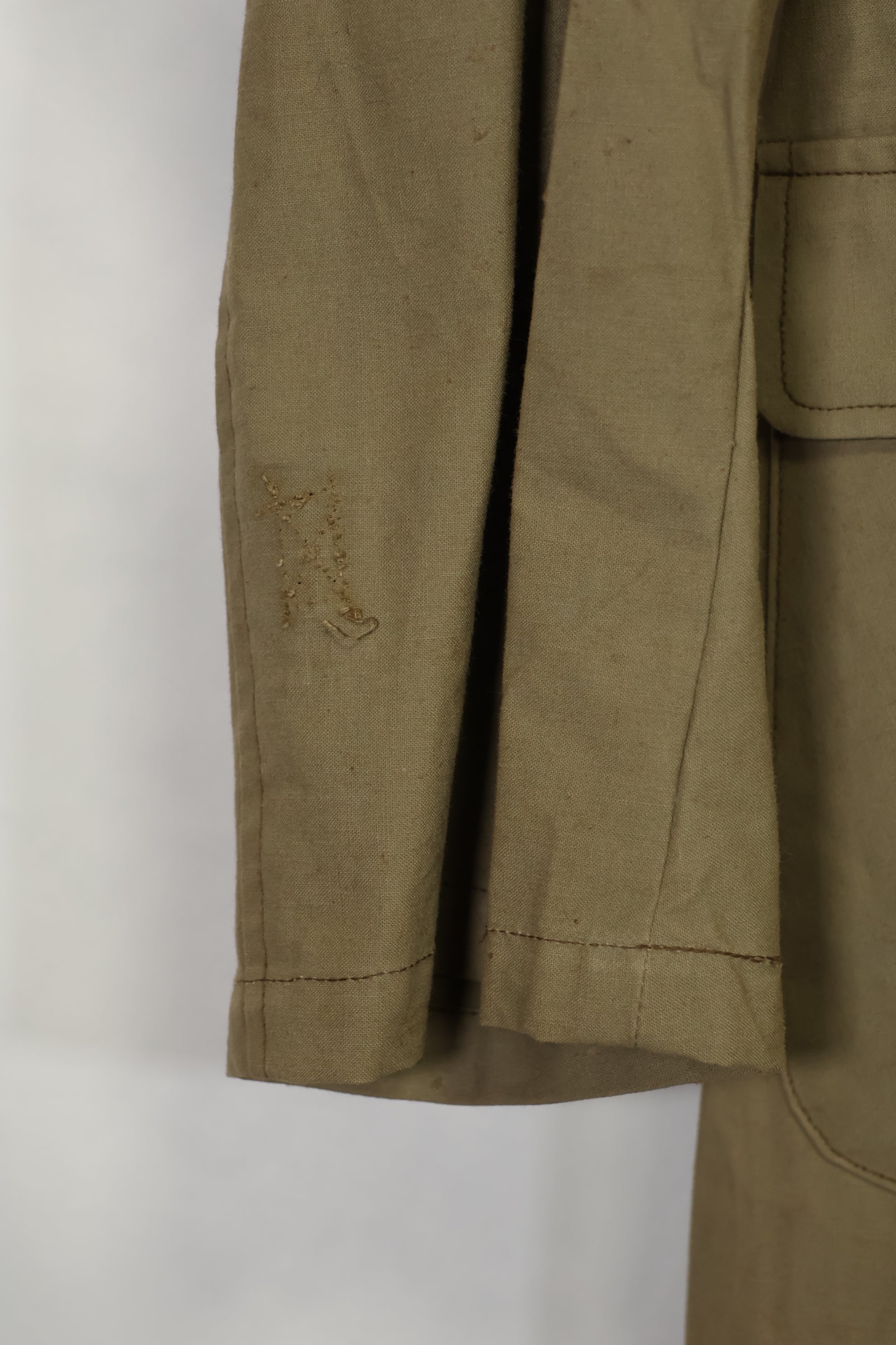 1940s Private Procurement Japanese Army Officer's Cotton Coat