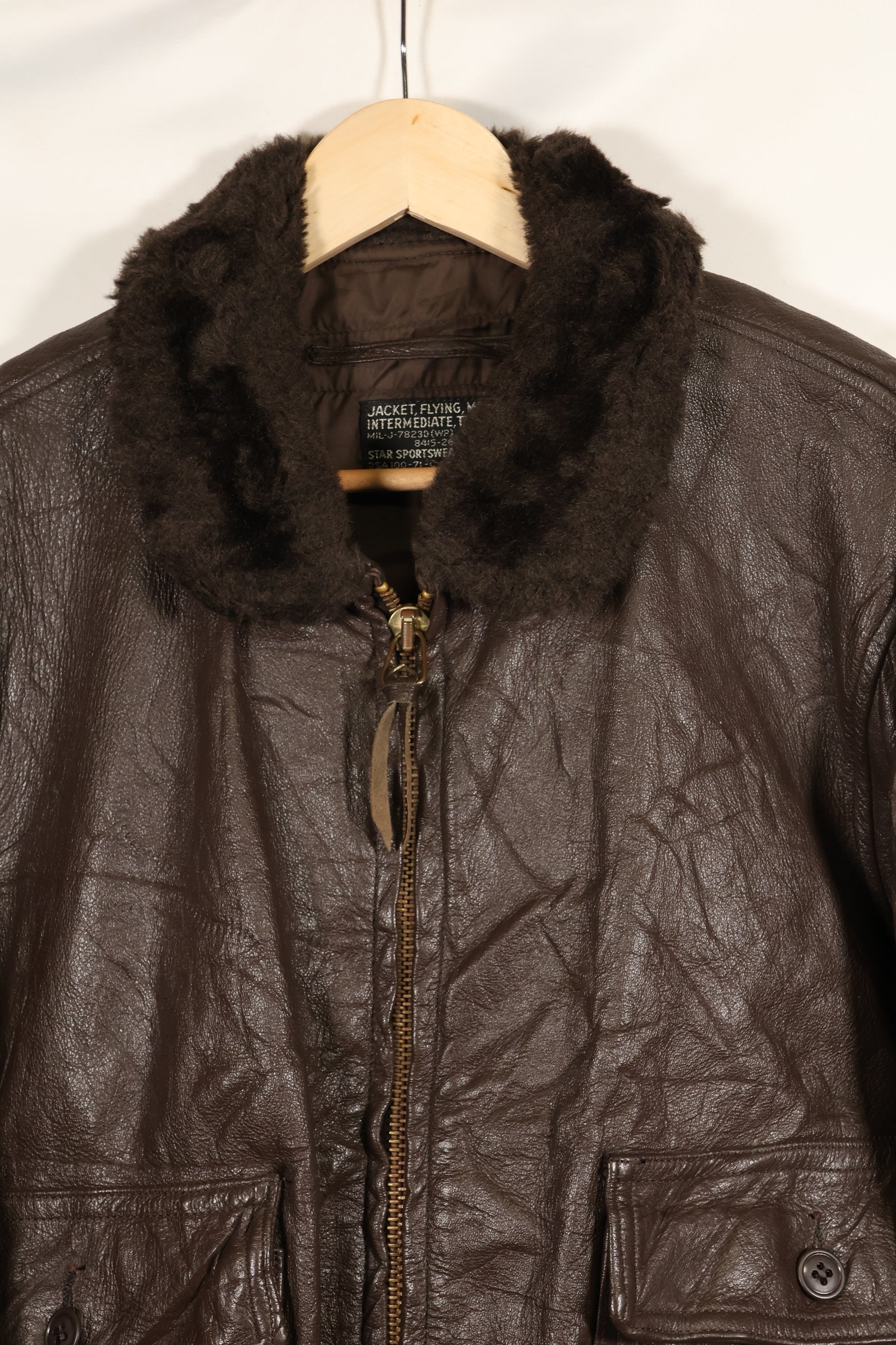 1971 Contract US Navy G-1 Flight Jacket size 42 in good condition.