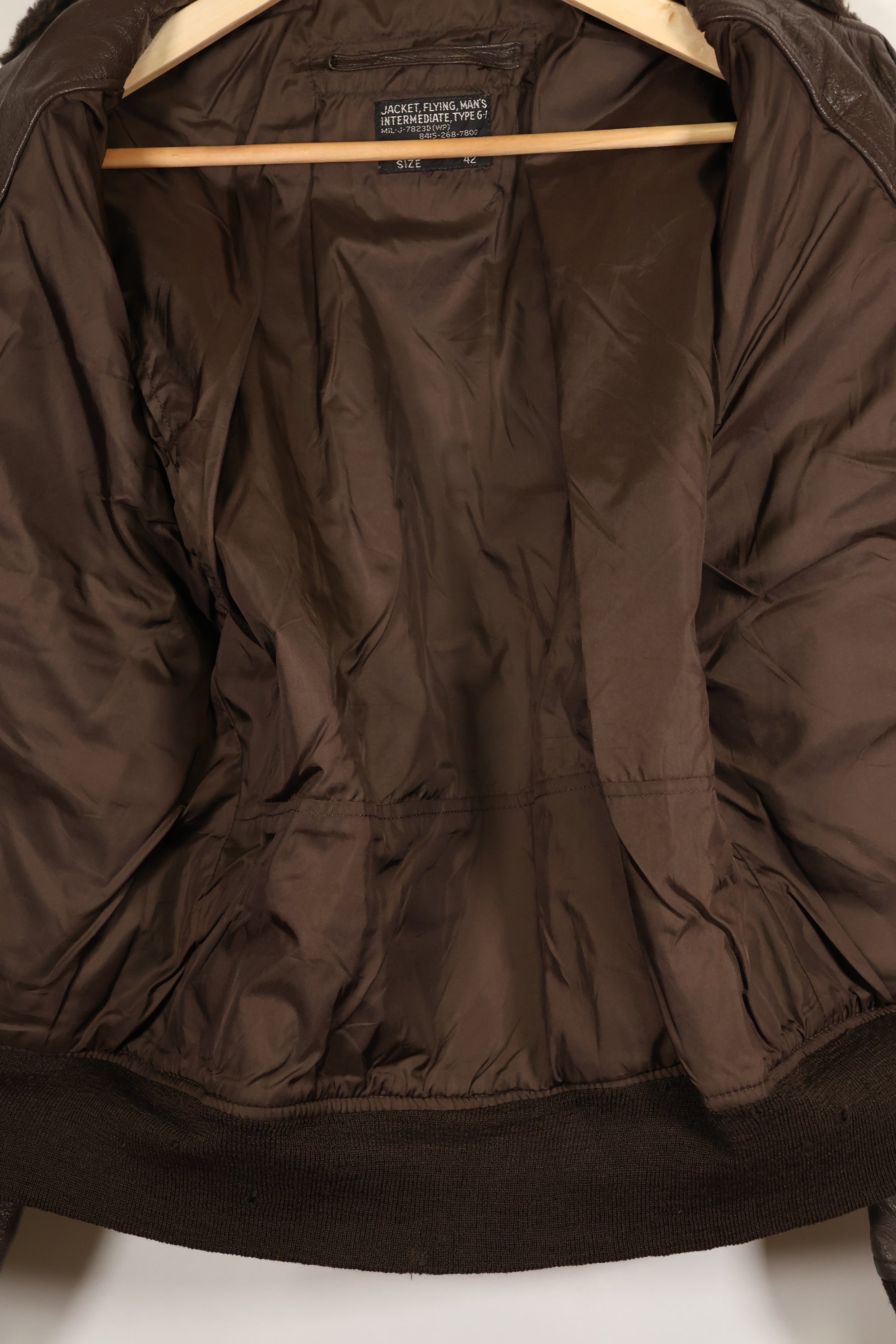 1971 Contract US Navy G-1 Flight Jacket size 42 in good condition.