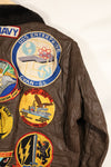 1977 Contract US Navy G-1 Flight Jacket with patches, size 40, good condition.