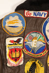 1977 Contract US Navy G-1 Flight Jacket with patches, size 40, good condition.