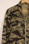 1960s 42R Okinawa Tiger Pattern Tiger Stripe Flight Suit, used, zipper damaged.