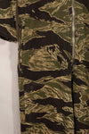 1960s 42R Okinawa Tiger Pattern Tiger Stripe Flight Suit, used, zipper damaged.