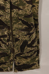 1960s 42R Okinawa Tiger Pattern Tiger Stripe Flight Suit, used, zipper damaged.
