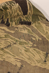 1960s 42R Okinawa Tiger Pattern Tiger Stripe Flight Suit, used, zipper damaged.