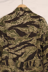 1960s 42R Okinawa Tiger Pattern Tiger Stripe Flight Suit, used, zipper damaged.