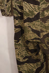 1960s 42R Okinawa Tiger Pattern Tiger Stripe Flight Suit, used, zipper damaged.