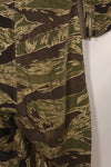 1960s 42R Okinawa Tiger Pattern Tiger Stripe Flight Suit, used, zipper damaged.