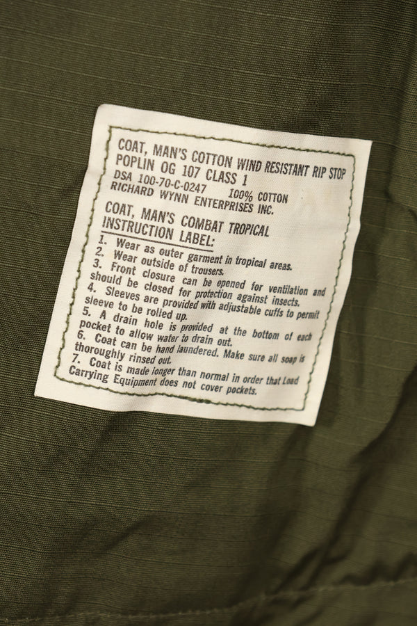 Actual 1970 X-L-R Deadstock 4th Model Jungle Fatigue Jacket A