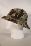1960's Okinawa Tiger Pattern, Tiger Stripe, Boonie, Used with alterations