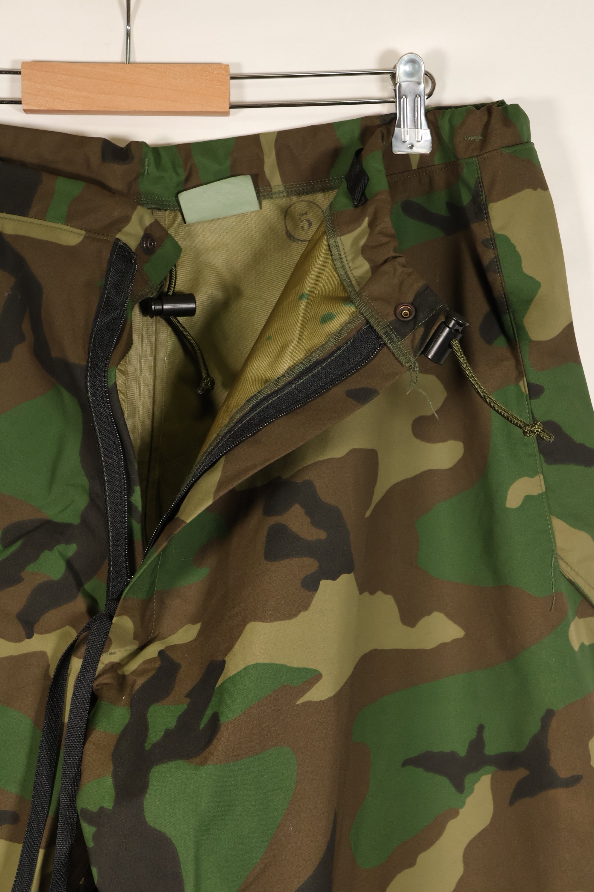 1987年契約 U.S. ARMY ECWCS Gen1  最初期　ウッドランド迷彩  オーバーパンツ　 LARGE-REGULAR 中古品