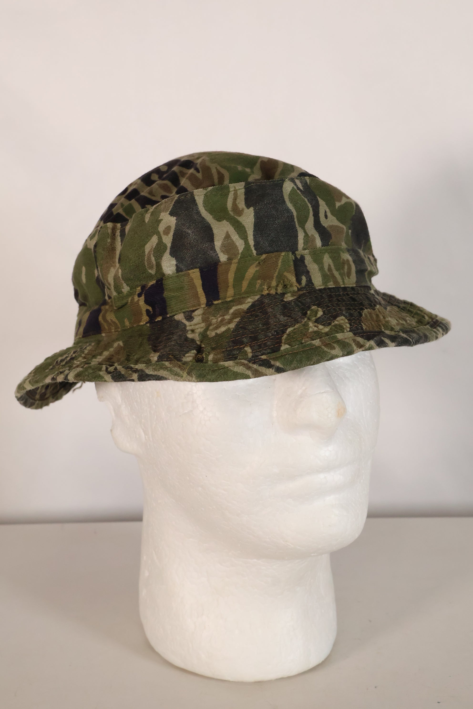 Late 1960's Late War Pattern CIDG Pattern Locally Made Booney Hat Used