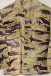 Real Gold Tiger Stripe Shirt Asian Cut A-L Faded Used