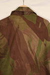 Real 1961 ARVN Windproof camouflage shirt, light fabric, missing buttons, rare.