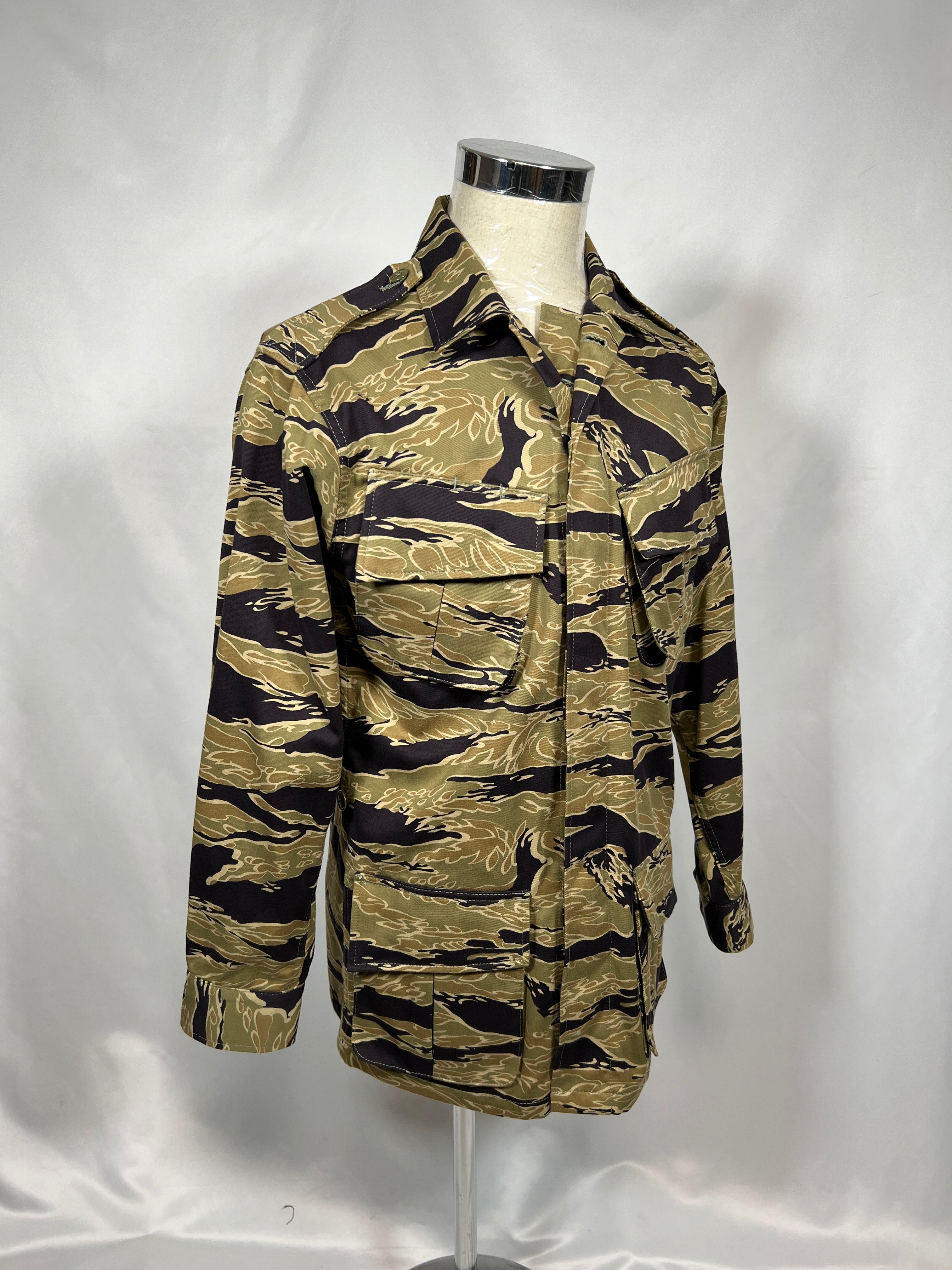 30% OFF [Delivery in early March 2024]  MILITARIA 1911 Gold Tiger Stripe 2nd Model Jungle Fatigue Jacket MADE IN JAPAN