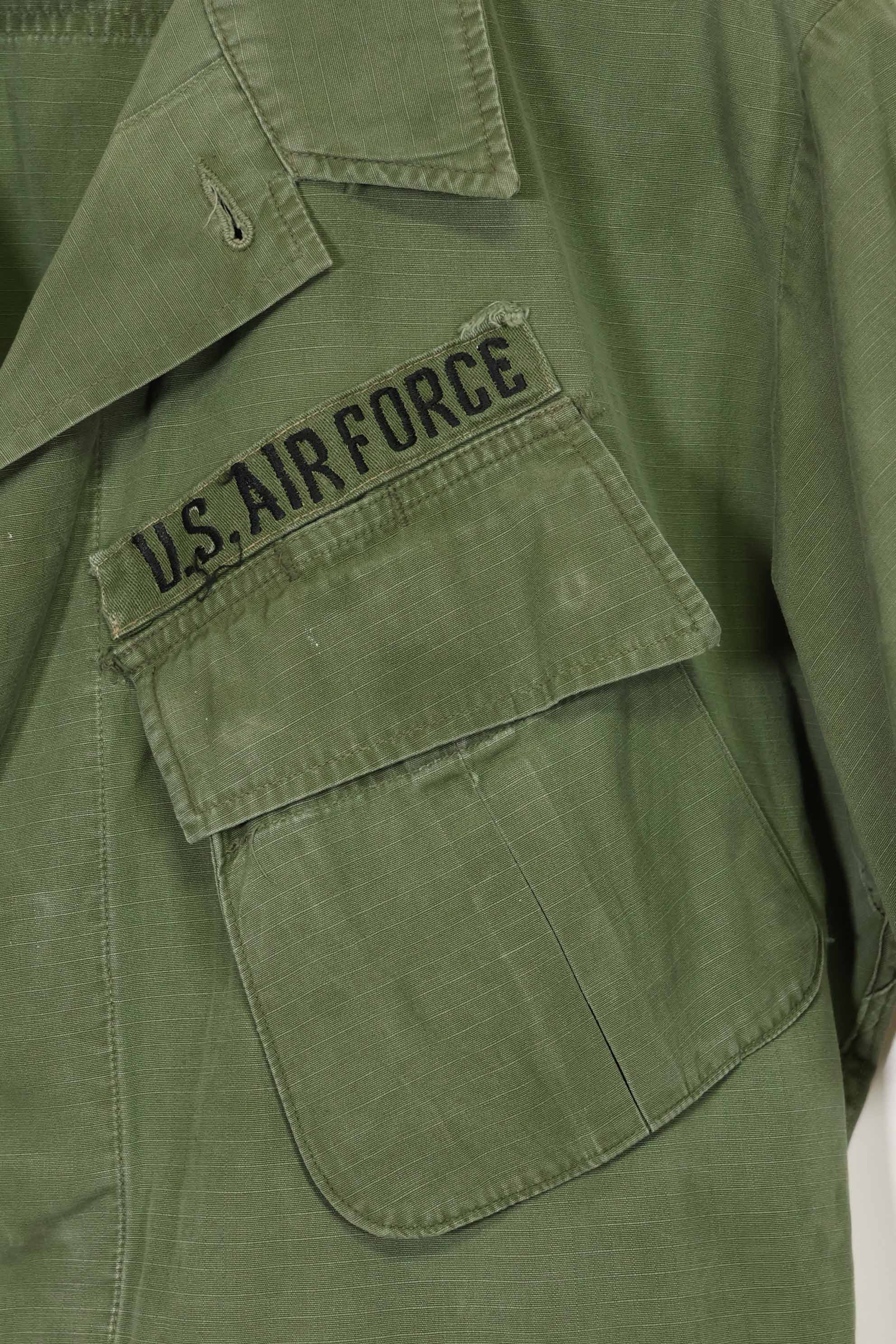 1968 Contract 4th Model Jungle Fatigue USAF Short Sleeve Custom L-L Used