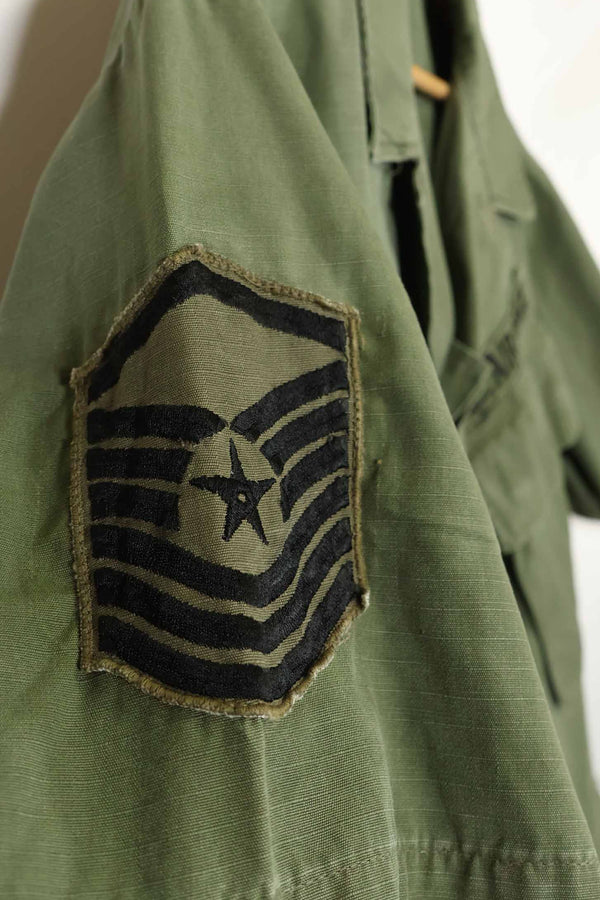 1968 Contract 4th Model Jungle Fatigue USAF Short Sleeve Custom L-L Used