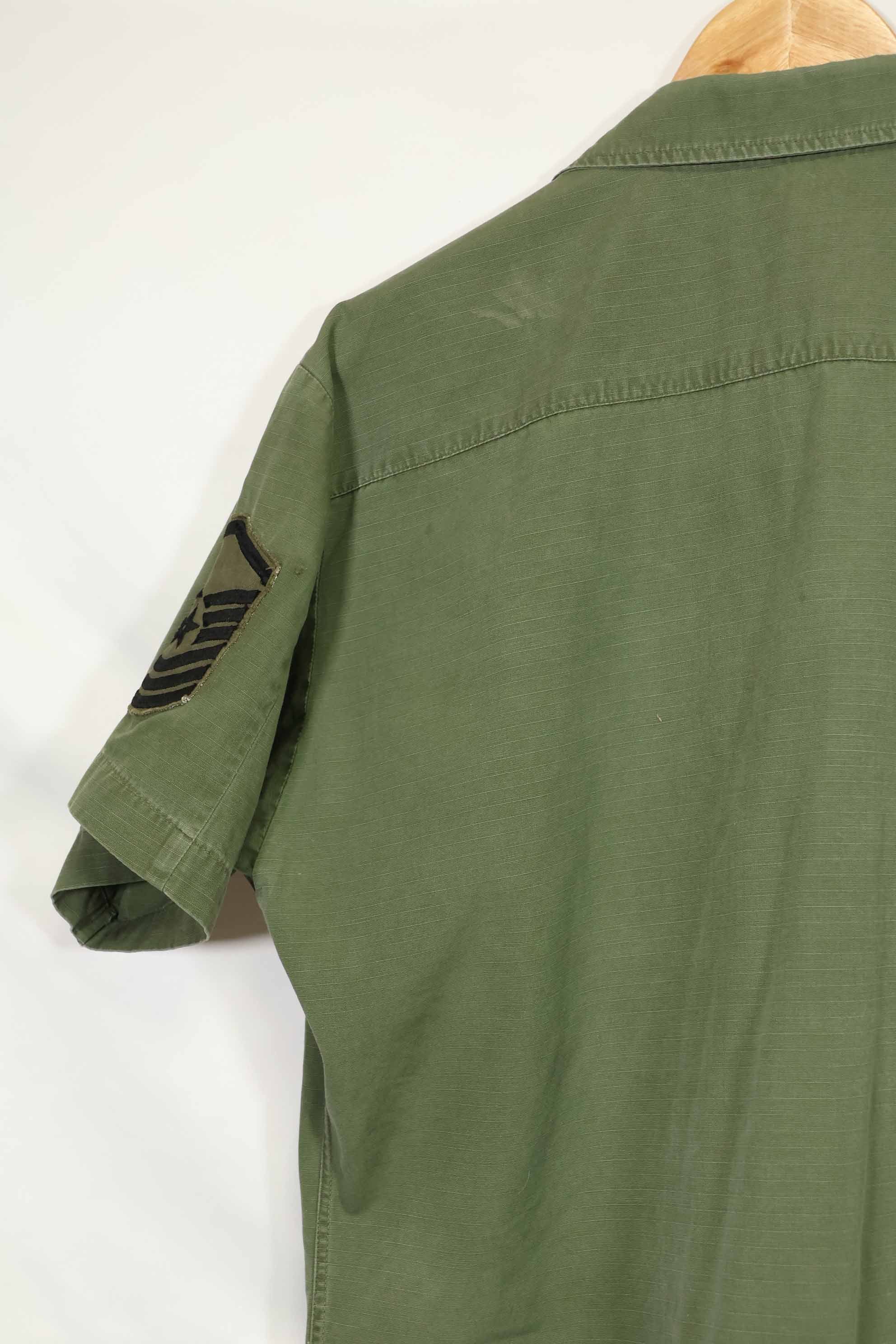 1968 Contract 4th Model Jungle Fatigue USAF Short Sleeve Custom L-L Used