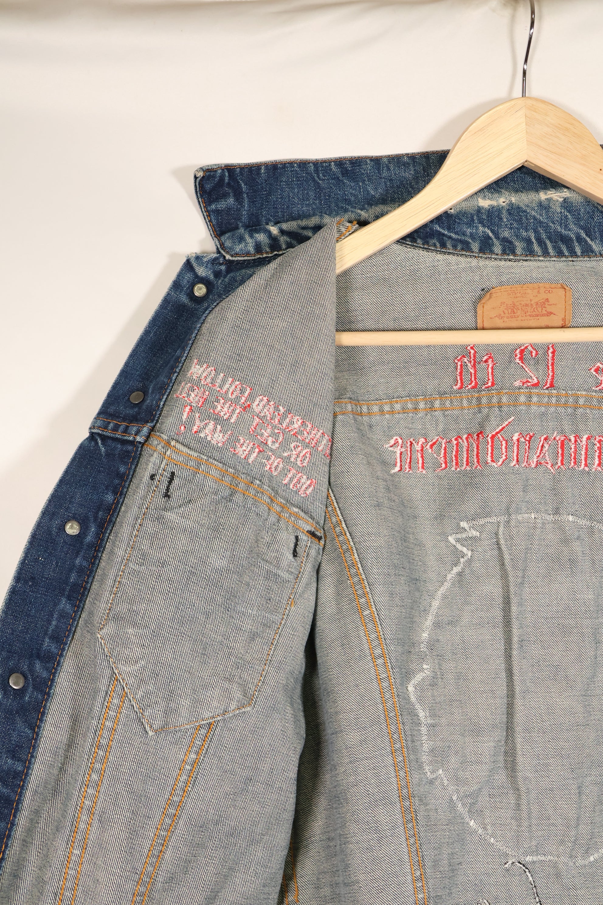 Late 1970s, U.S. Air Force The 12th Commandment Tour Jacket, Levis 70505 Big E, Used
