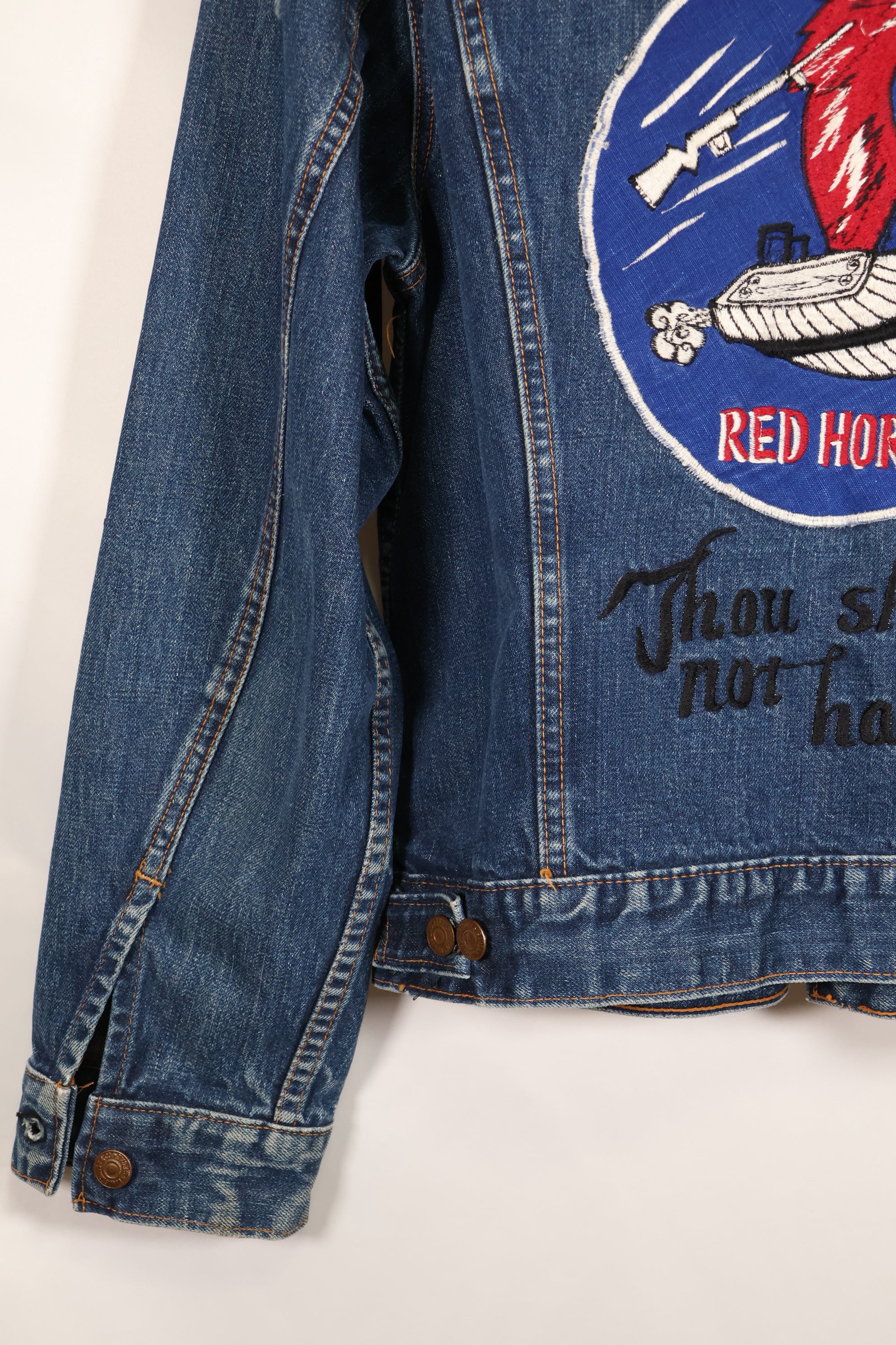 Late 1970s, U.S. Air Force The 12th Commandment Tour Jacket, Levis 70505 Big E, Used