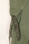 Real 2nd Model Jungle Fatigue Pants with leg ties, large size, stained, used.