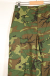 1968 Contract, S-R, Ripstop Fabric, ERDL Leaf Camo, Fatigue Pants, Good Condition, Used