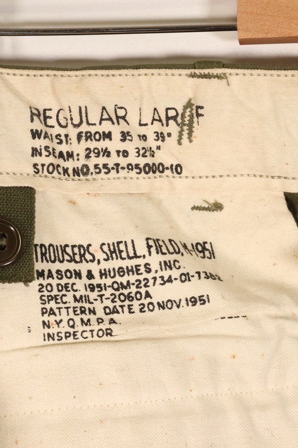 1951 Contract, L-R, U.S. Military, M51 Field Pants, Cargo Pants, Good Condition, Used