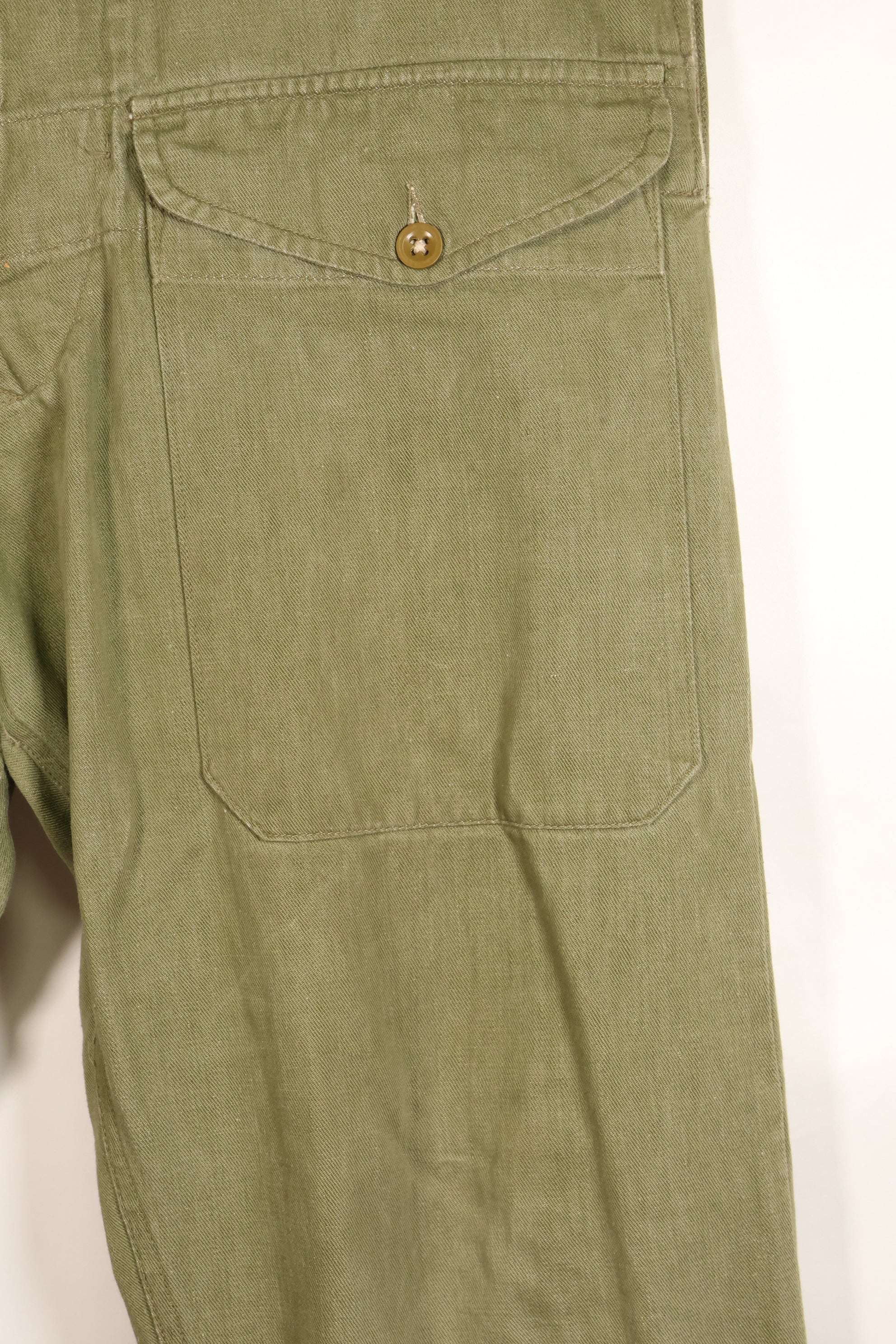 1950s, Size No. 6, British Army Battle Dress Denim Pants, Used
