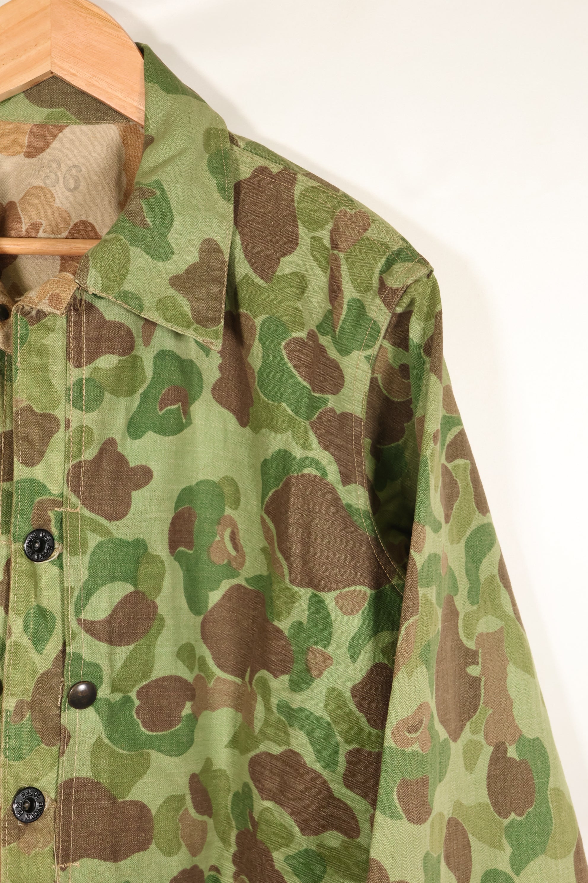 1940年代美国海军陆战队P-44蛙皮夹克，品相极佳，二手