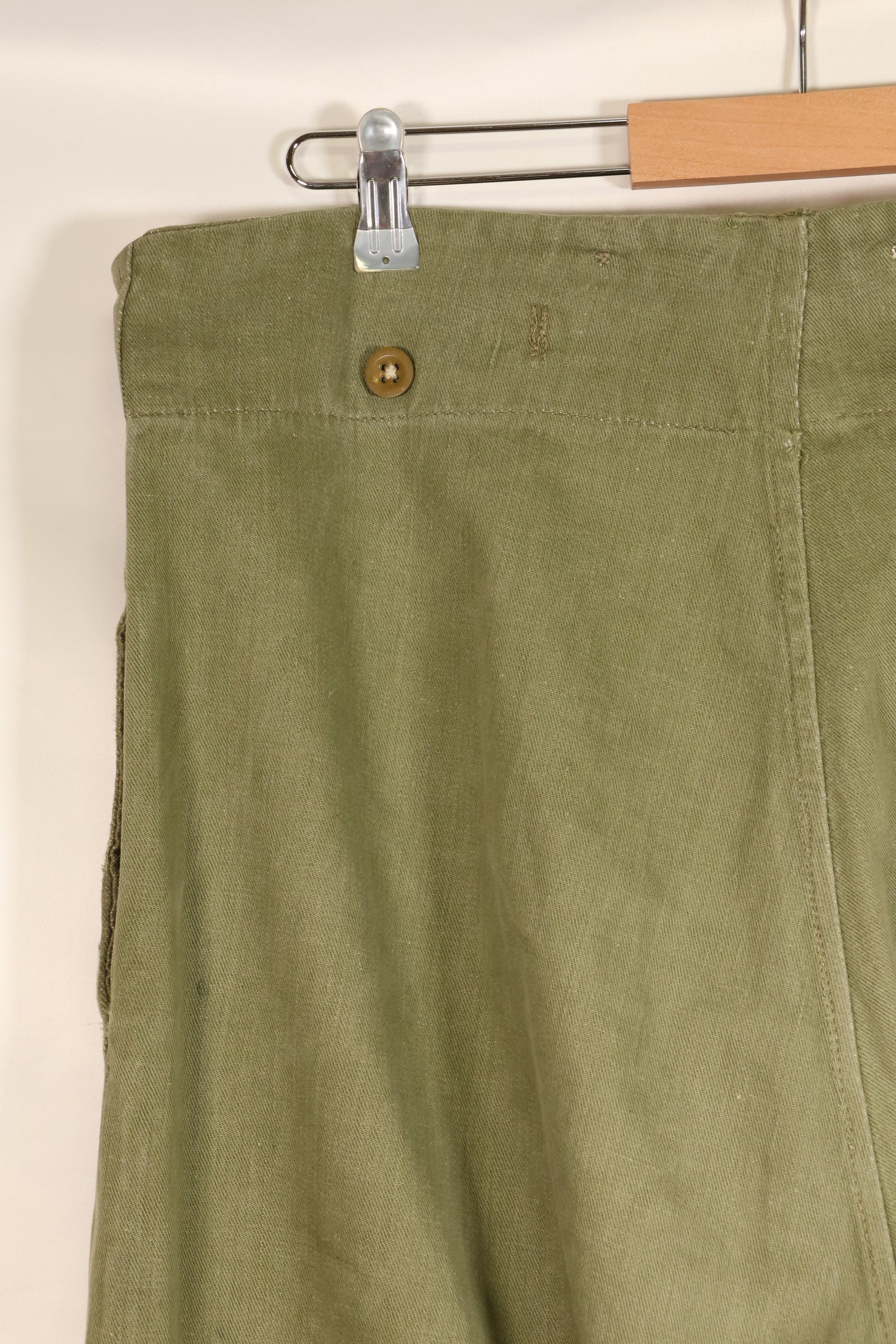 1950s, Size No. 6, British Army Battle Dress Denim Pants, Used