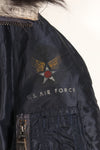 1950年代前半　LARGE　アメリカ空軍　N2-A　エアフォースブルー　寒冷地用フライトジャケット　中古品