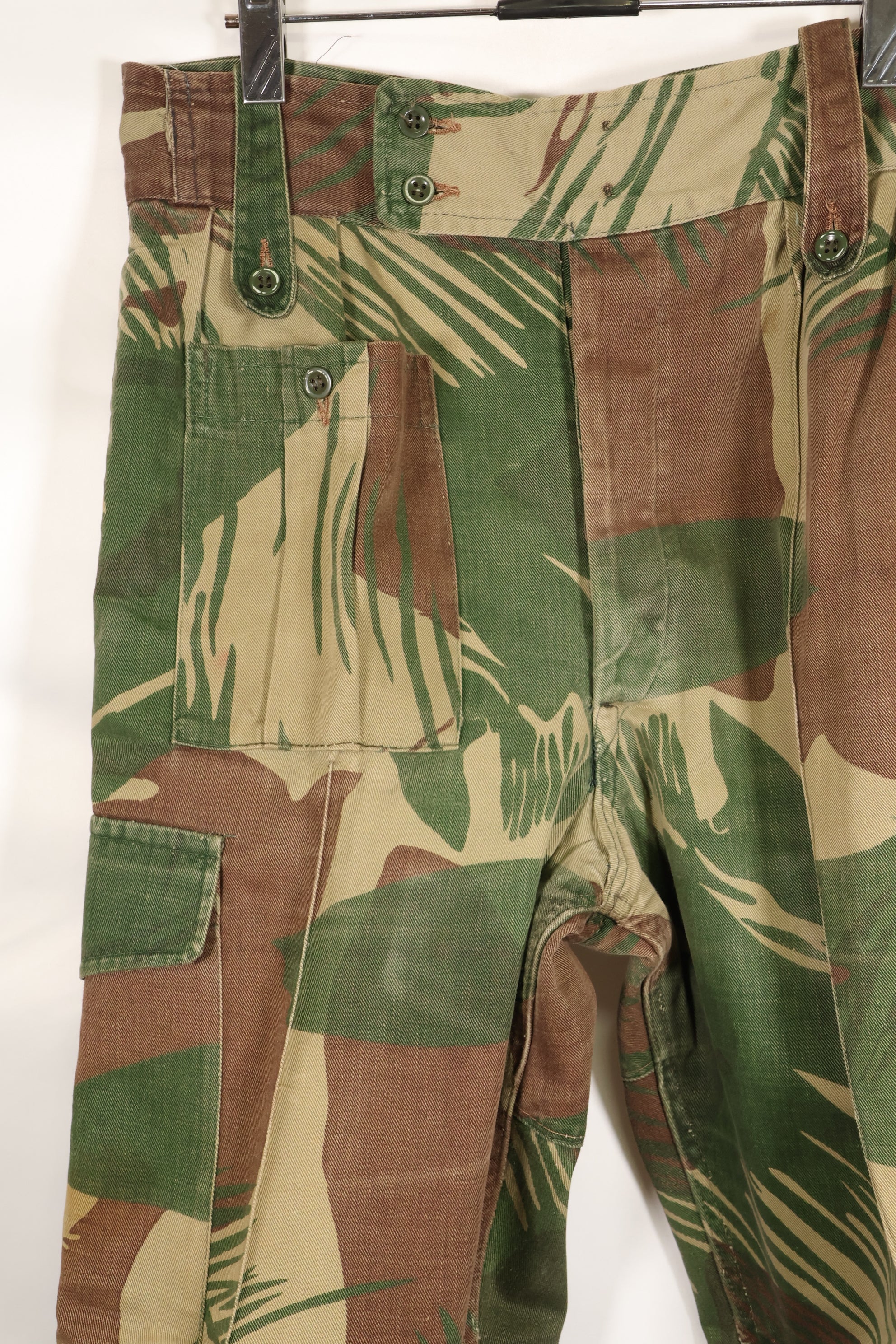 1970s Rhodesian Army Rhodesian camouflage shirt pants set, used.