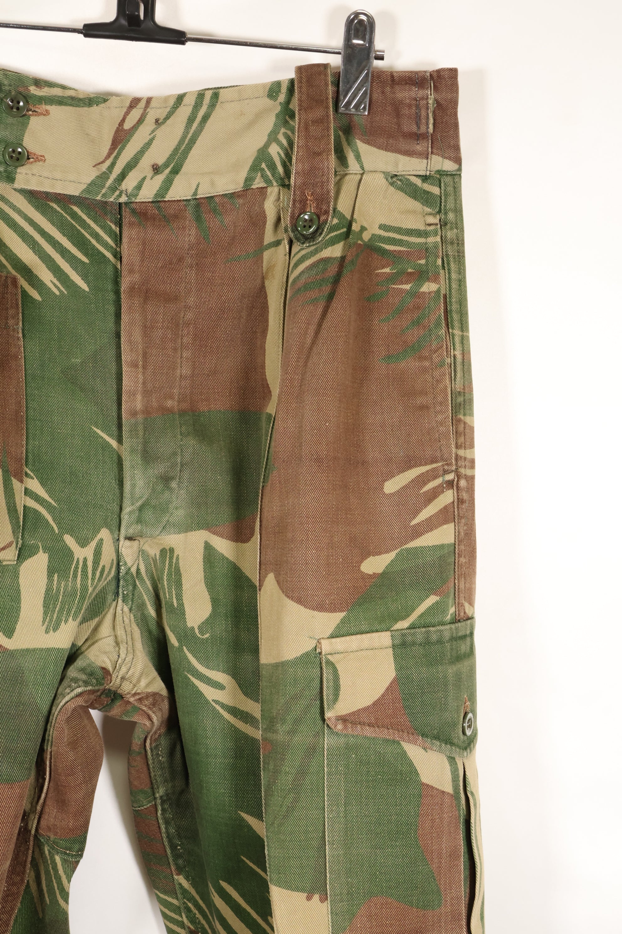 1970s Rhodesian Army Rhodesian camouflage shirt pants set, used.