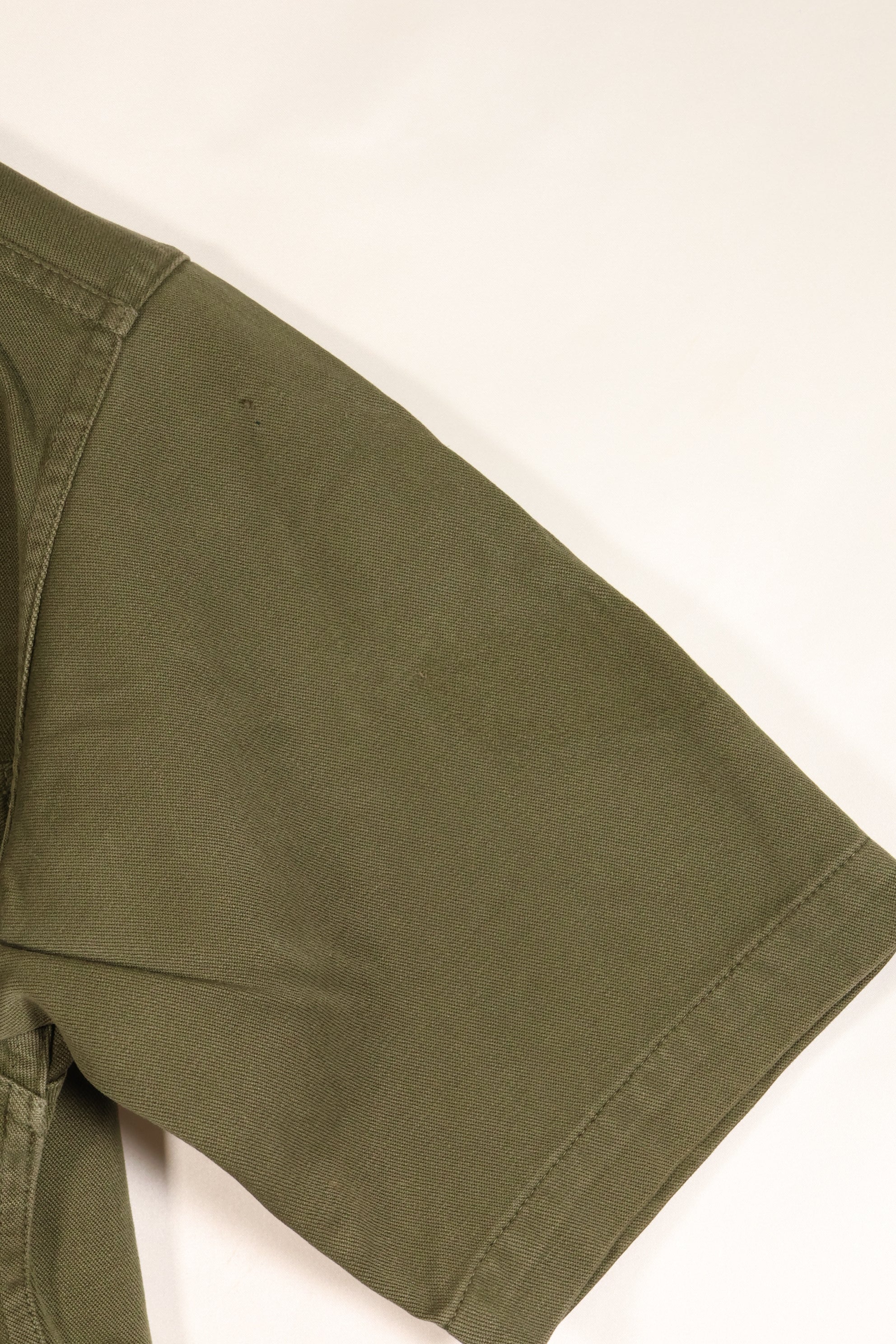 Estimated late 1960s; Made in Japan; Taylor brand; OG-107 Utility Shirt; Yokota Air Base; Used