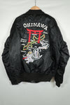 Recent Okinawa made souvenir Jacket directly embroidered MA-1 B