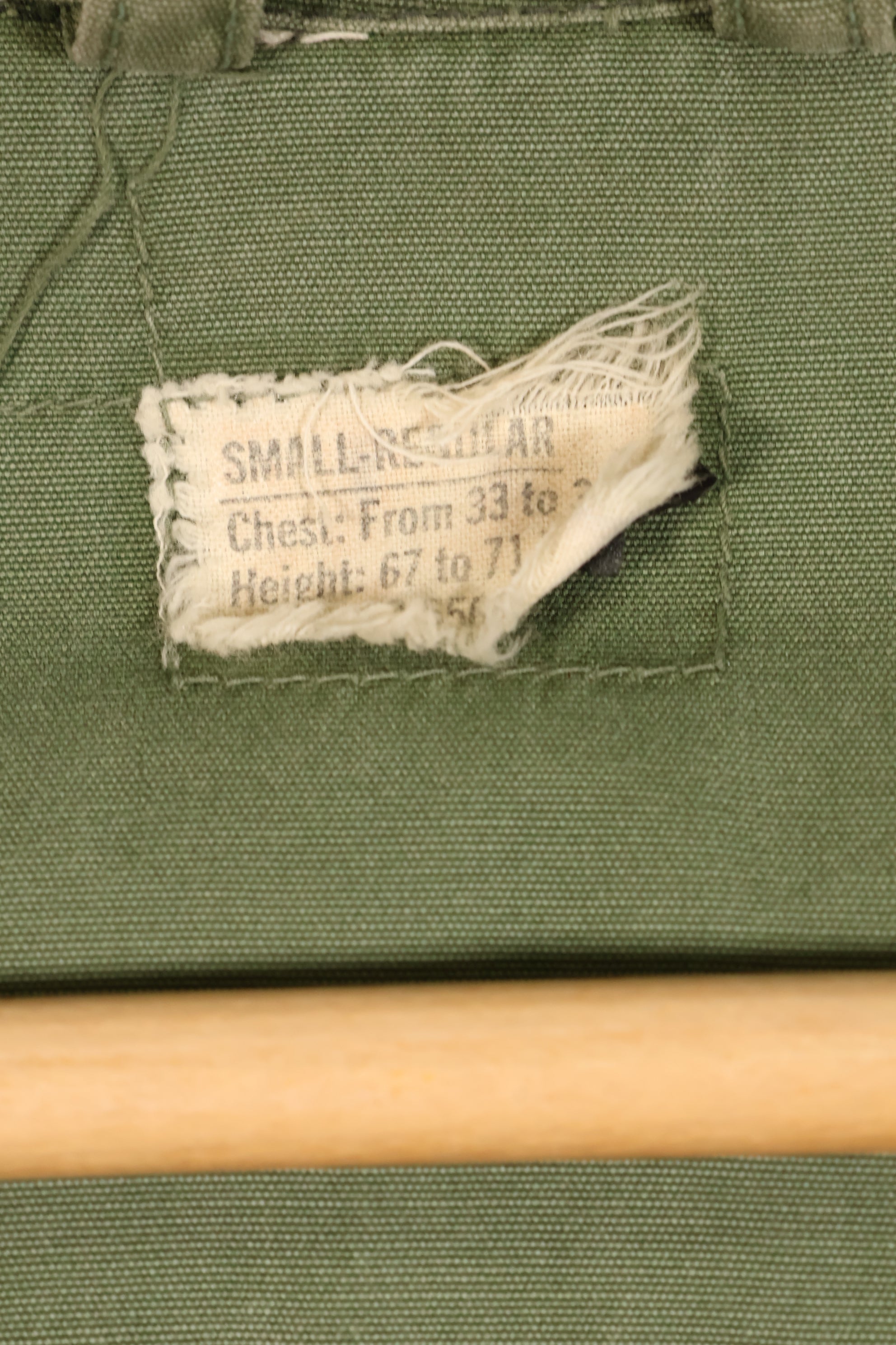 Estimated Contract Year: 1966–67 | S-R | 3rd Model Jungle Fatigue Jacket | Green Beret | Used