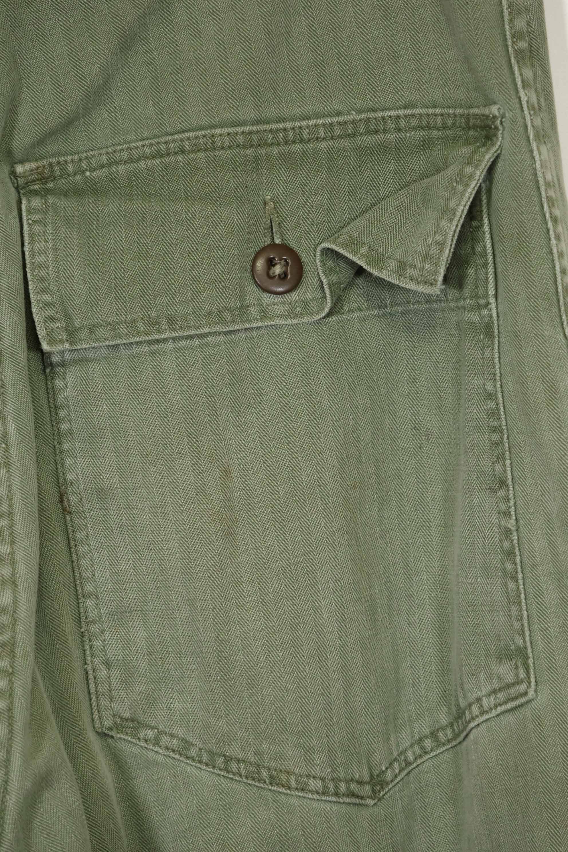 1950's USMC HBT P41 Cut Utility Pants Korean War Used