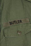 1967 Contract US Navy OG-107 Utility Shirt Engineering Corps SEABEES Identical Owner A