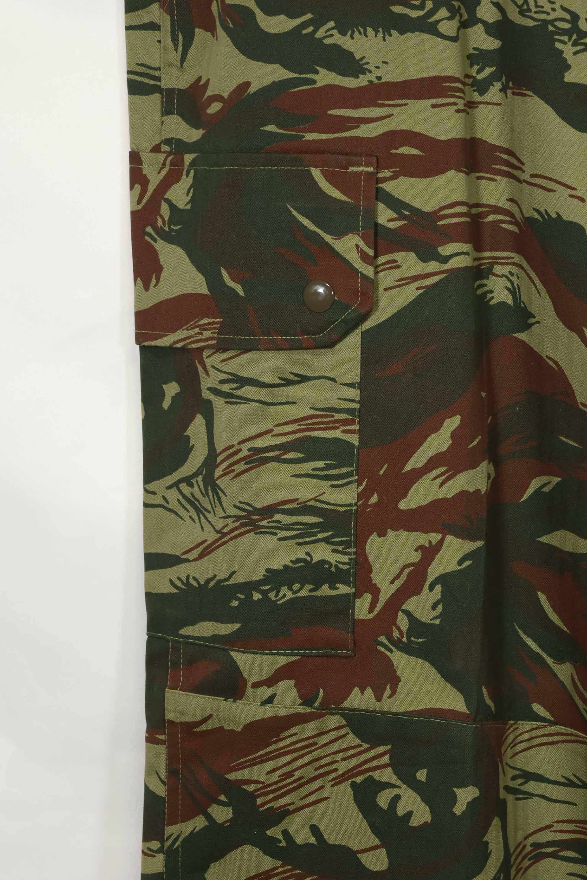 1980's French Army Lizard Camouflage Field Pants, unused.