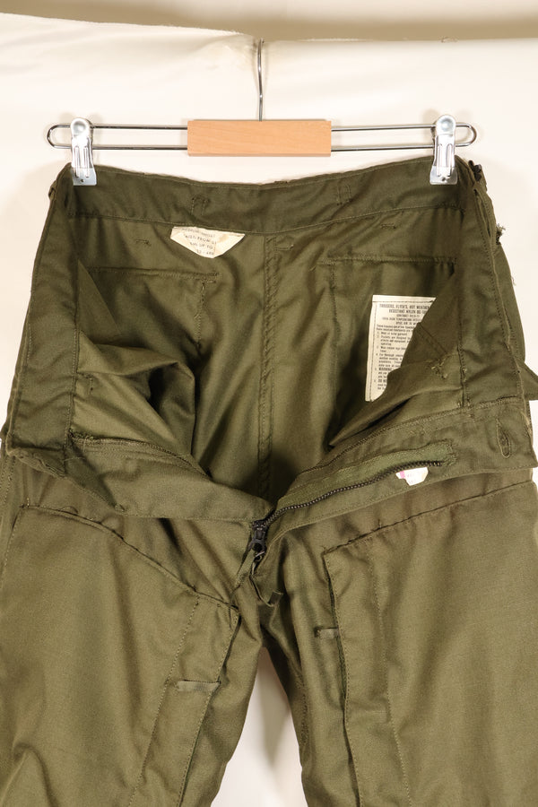 1971 Contract, Deadstock, M-S, U.S. Military, NOMEX Material, Flame-Retardant Flight Pants, Pilot, Paper Tag Missing