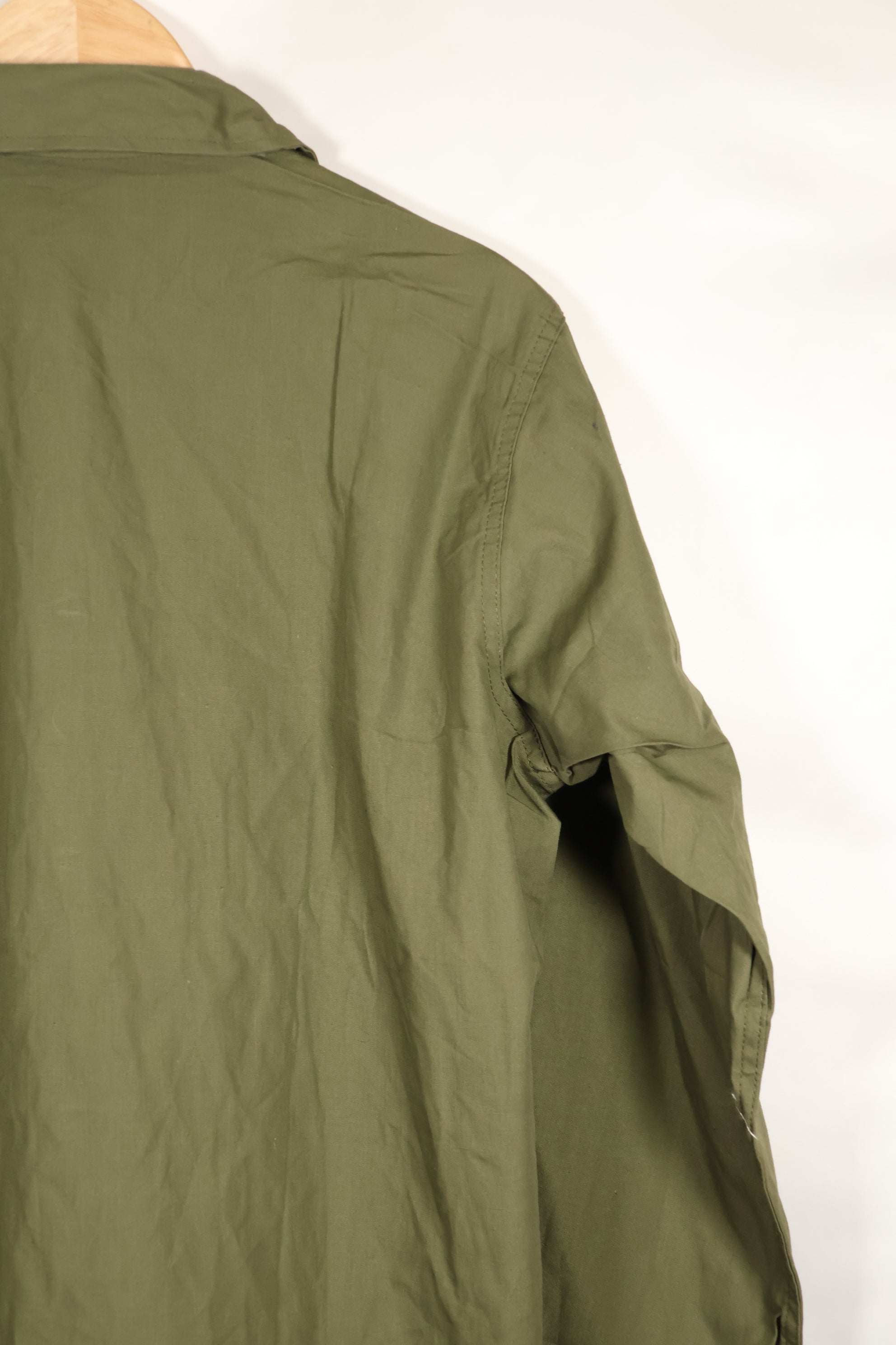 1960's Estimated Medium U.S. Navy Utility Shirt, Poplin, light fabric, almost unused.